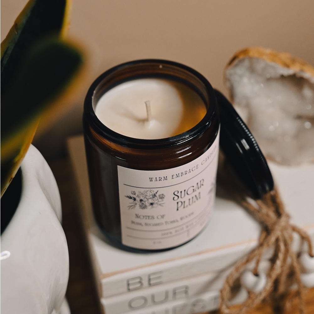 Sugar Plum Candle, STRONG Candle, Sweet Candle, Handmade Soy Wax Candle